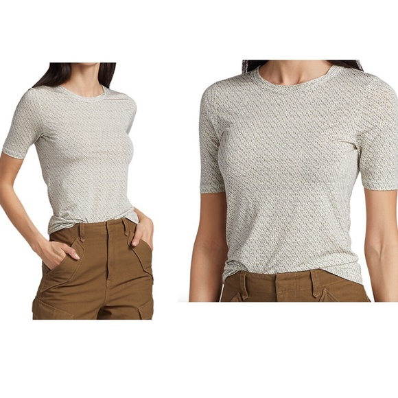 NWT Rag & Bone Sabeen Ribbon Print Jersey T-Shirt - Picture 4 of 16